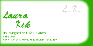 laura kik business card